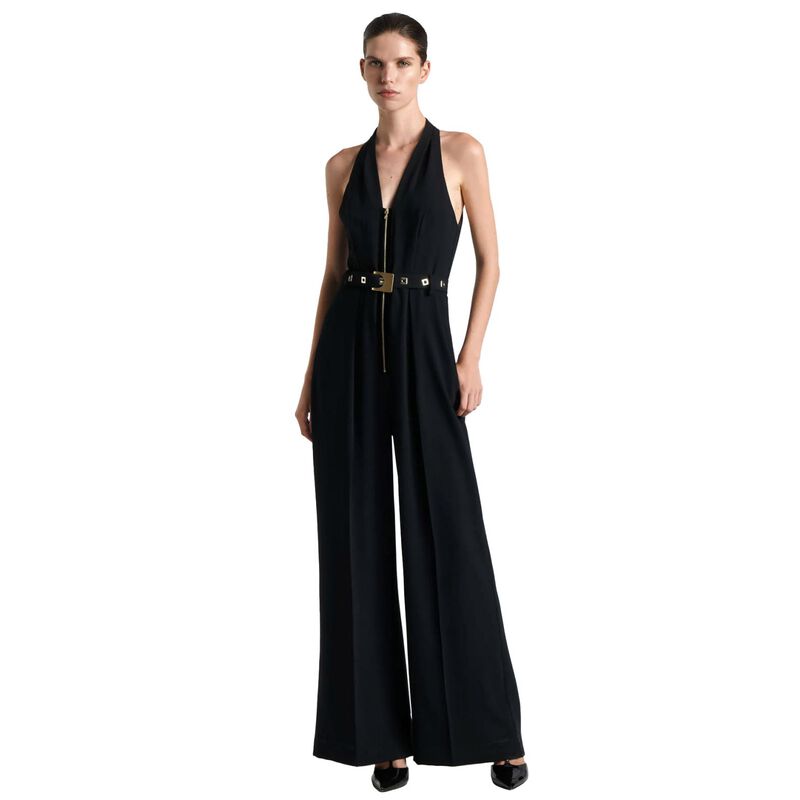 Cue Square Buckle Halter Jumpsuit image number 0